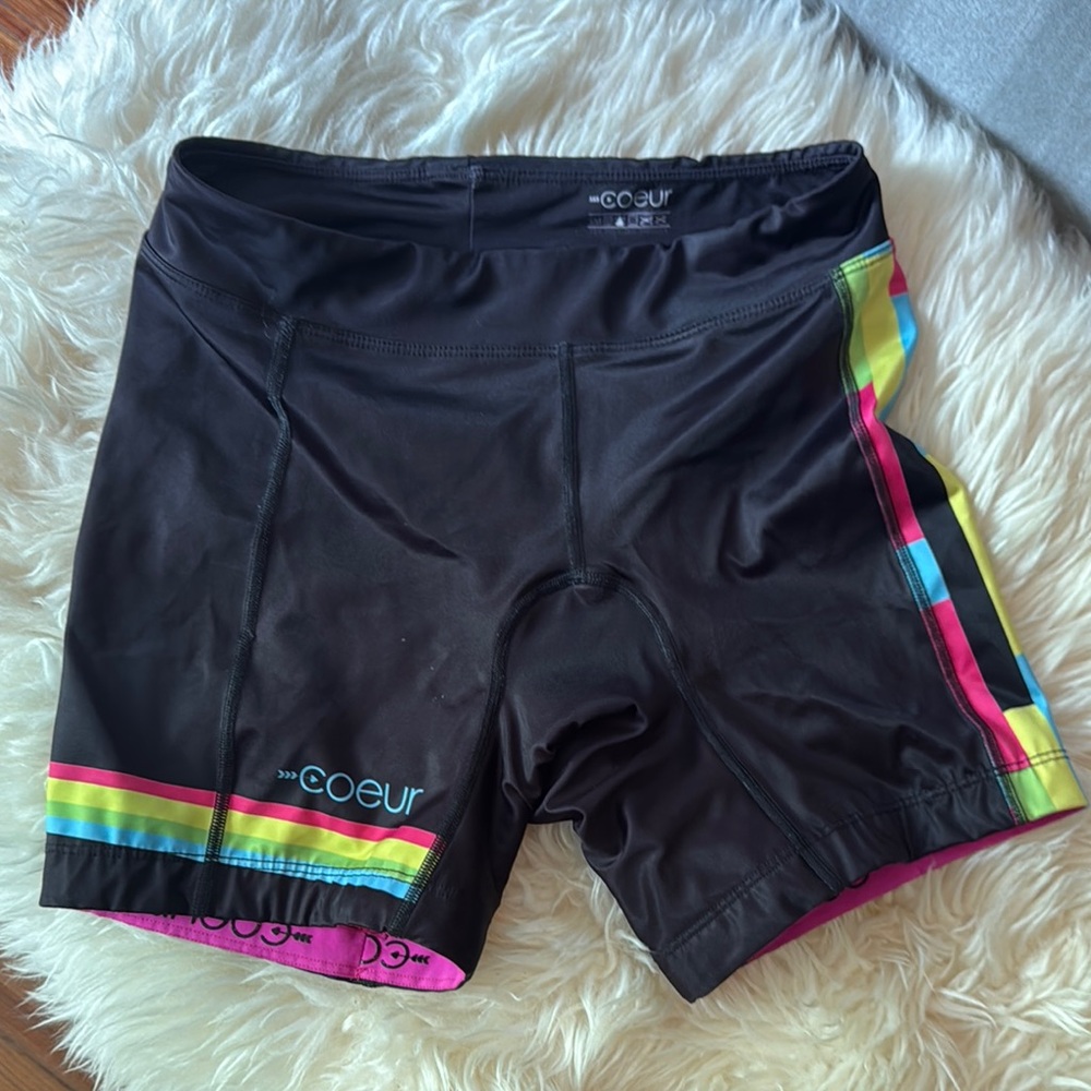 Coeur Black and Gray Cycling Shorts / Triathlon Short
